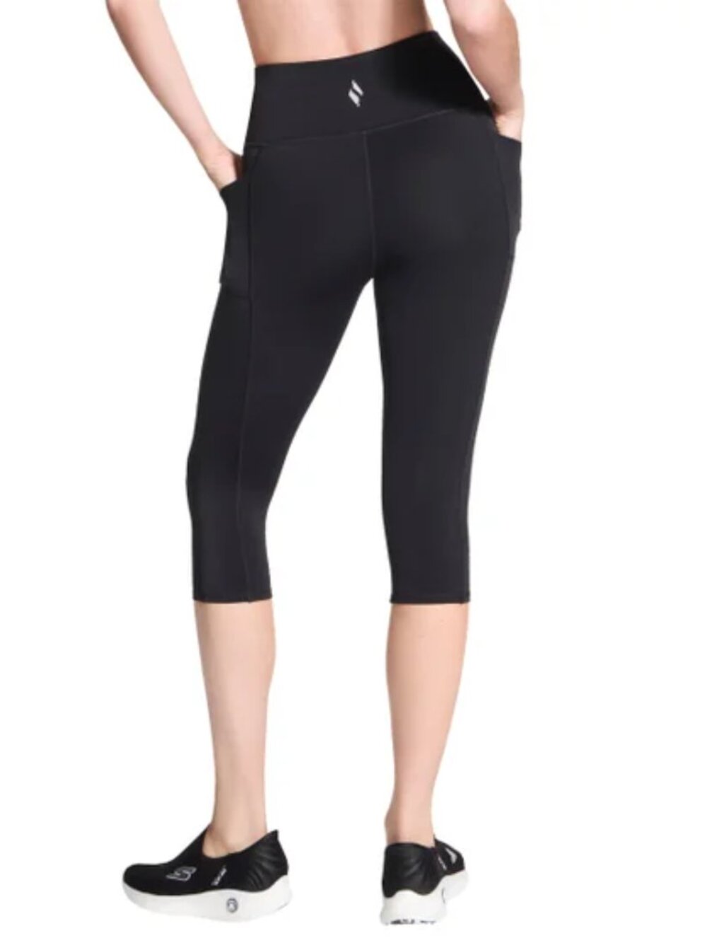 Skechers Capri Leggings | High Waisted Active | Athleisure | Black | XL | NWT - Picture 4 of 7